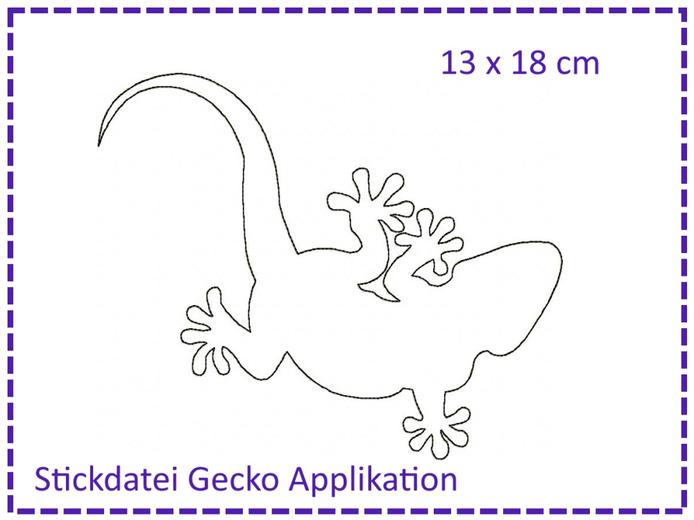 Gecko Applikation 13x18